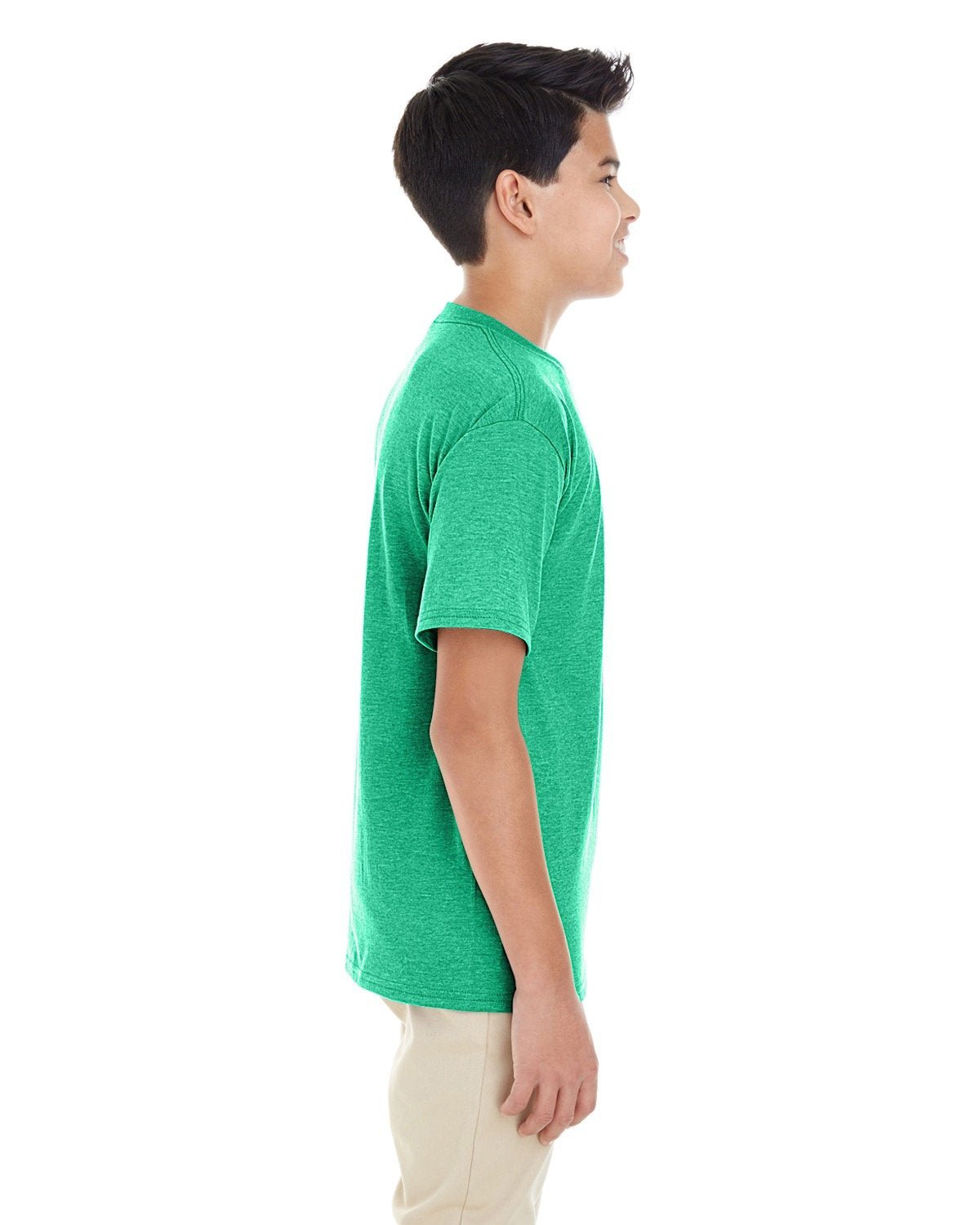 G645B-Gildan-HTHR IRISH GREEN-Gildan-T-Shirts-3