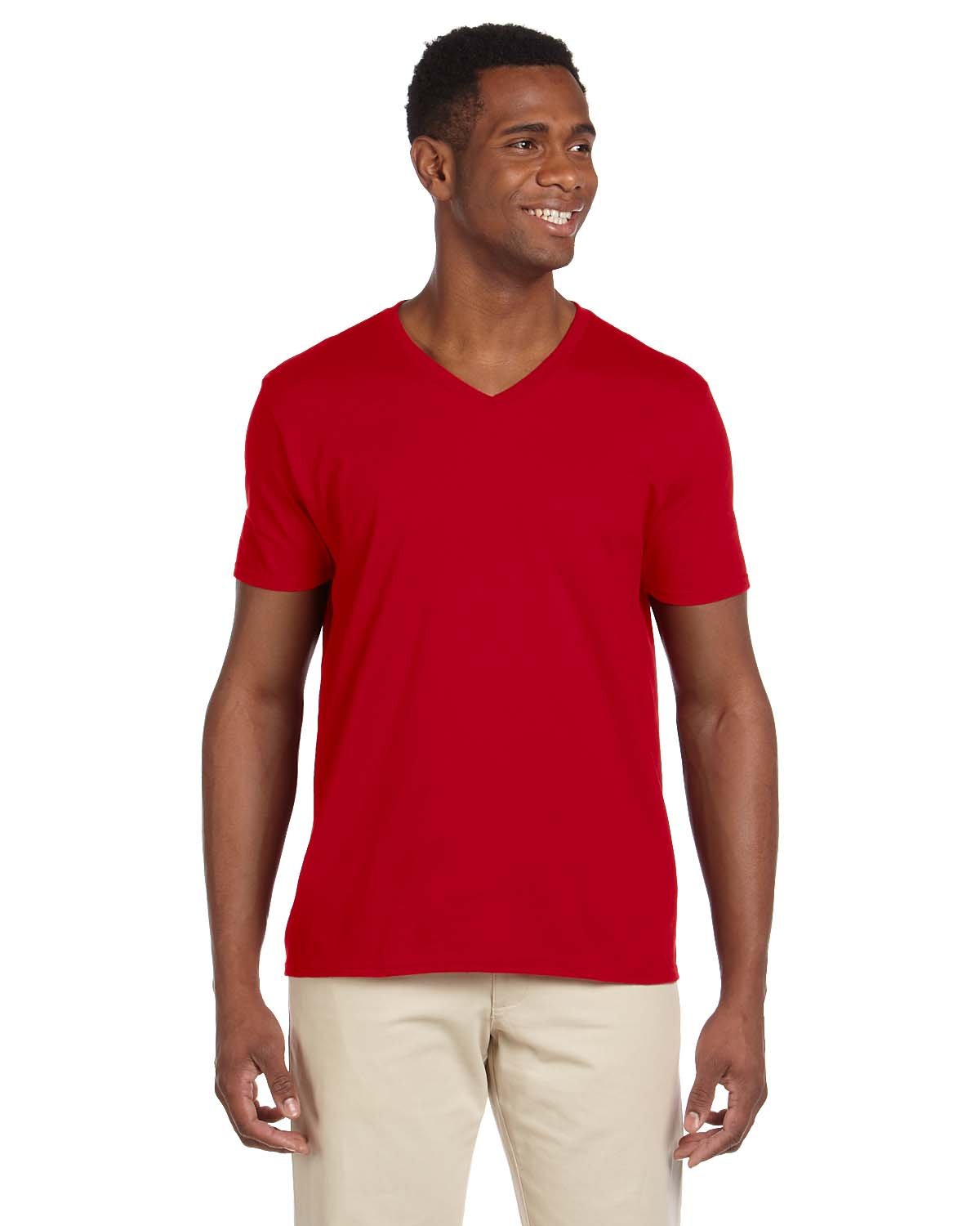 G64V-Gildan-CHERRY RED-Gildan-T-Shirts-1