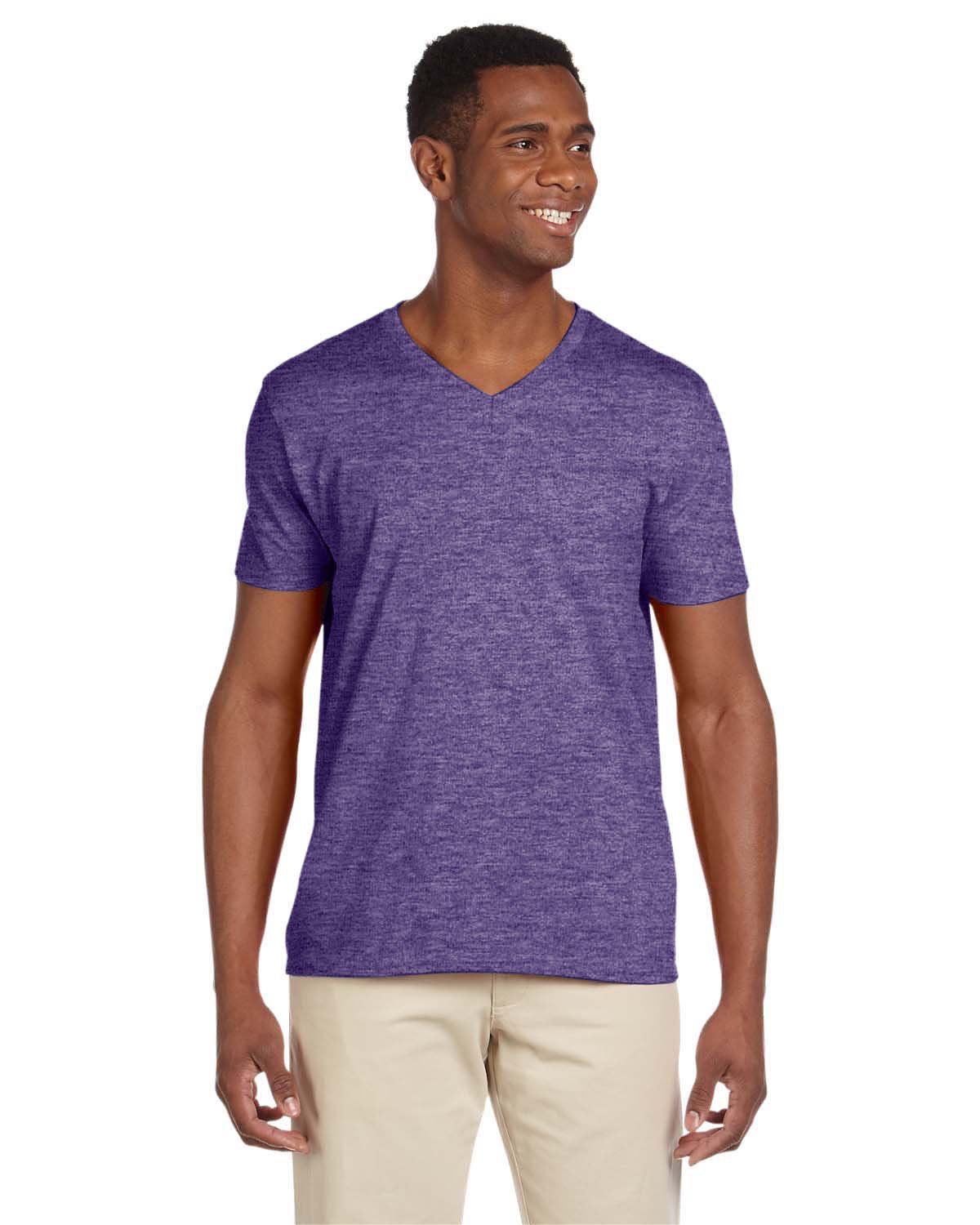 G64V-Gildan-HEATHER PURPLE-Gildan-T-Shirts-1