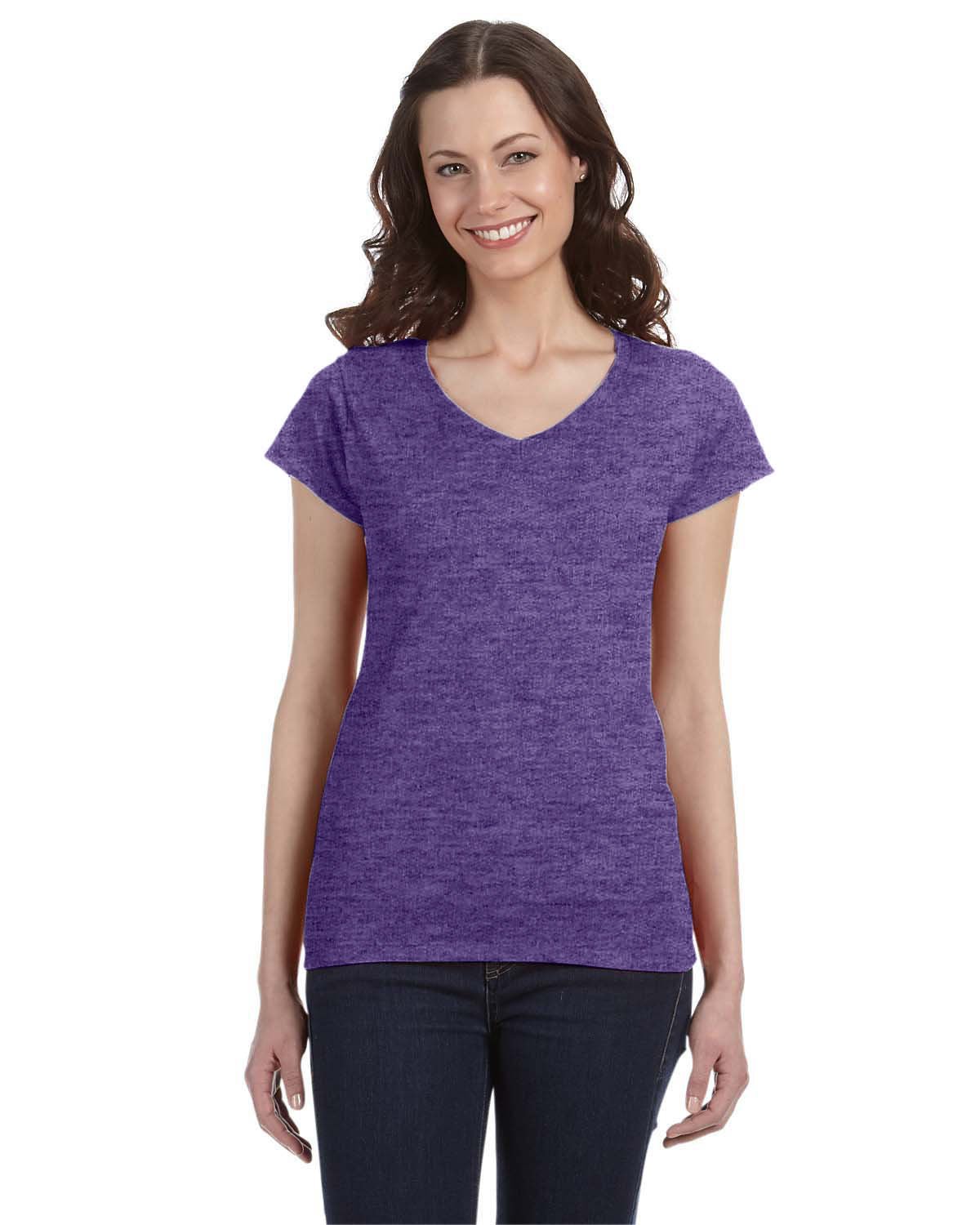 G64VL-Gildan-HEATHER PURPLE-Gildan-T-Shirts-1