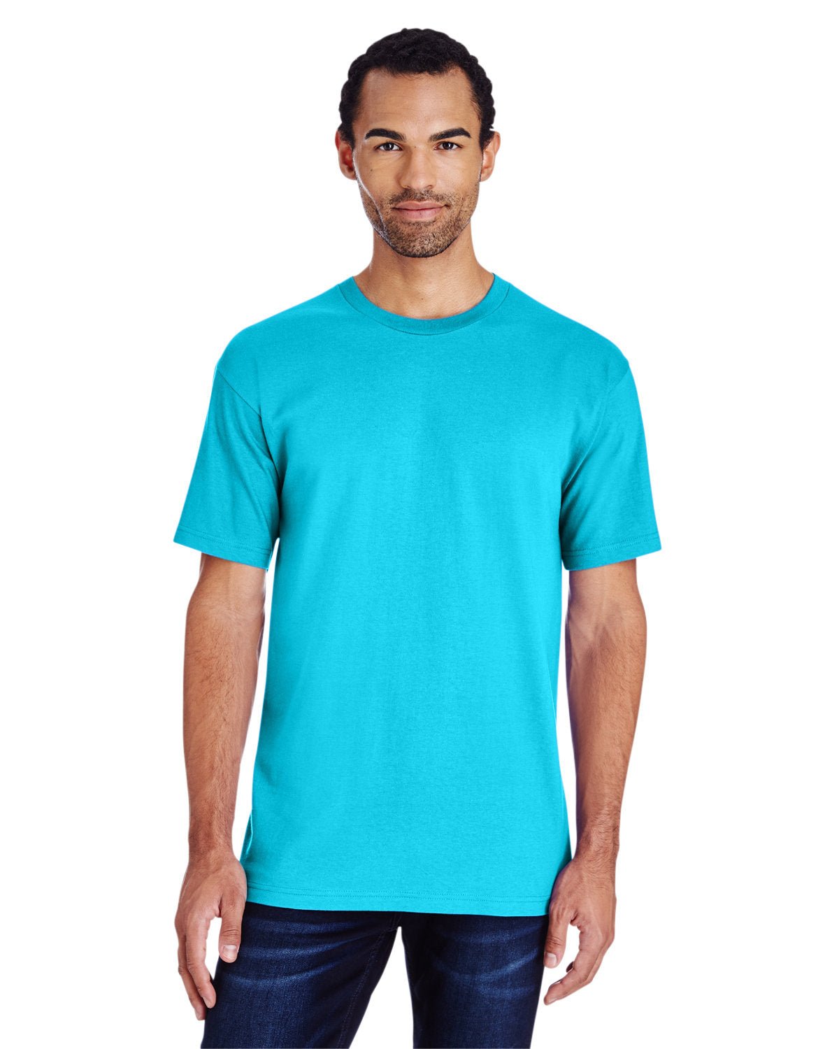 H000-Gildan-LAGOON BLUE-Gildan-T-Shirts-1