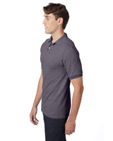 054-Hanes-CHARCOAL HEATHER-Hanes-Polos-3