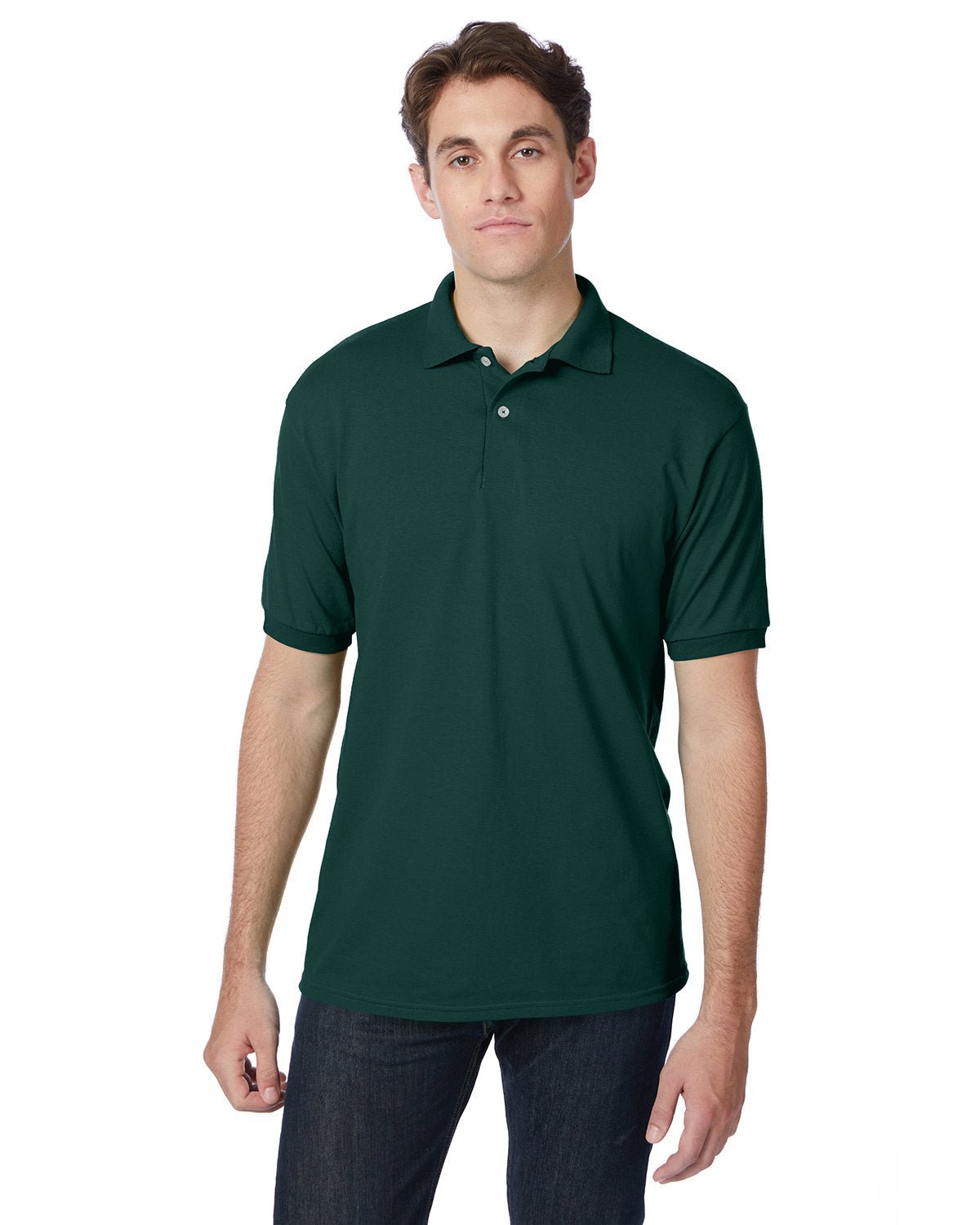 054-Hanes-DEEP FOREST-Hanes-Polos-1