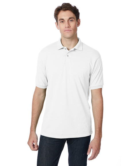 054-Hanes-WHITE-Hanes-Polos-1