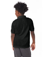 054Y-Hanes-BLACK-Hanes-Polos-2