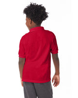 054Y-Hanes-DEEP RED-Hanes-Polos-2