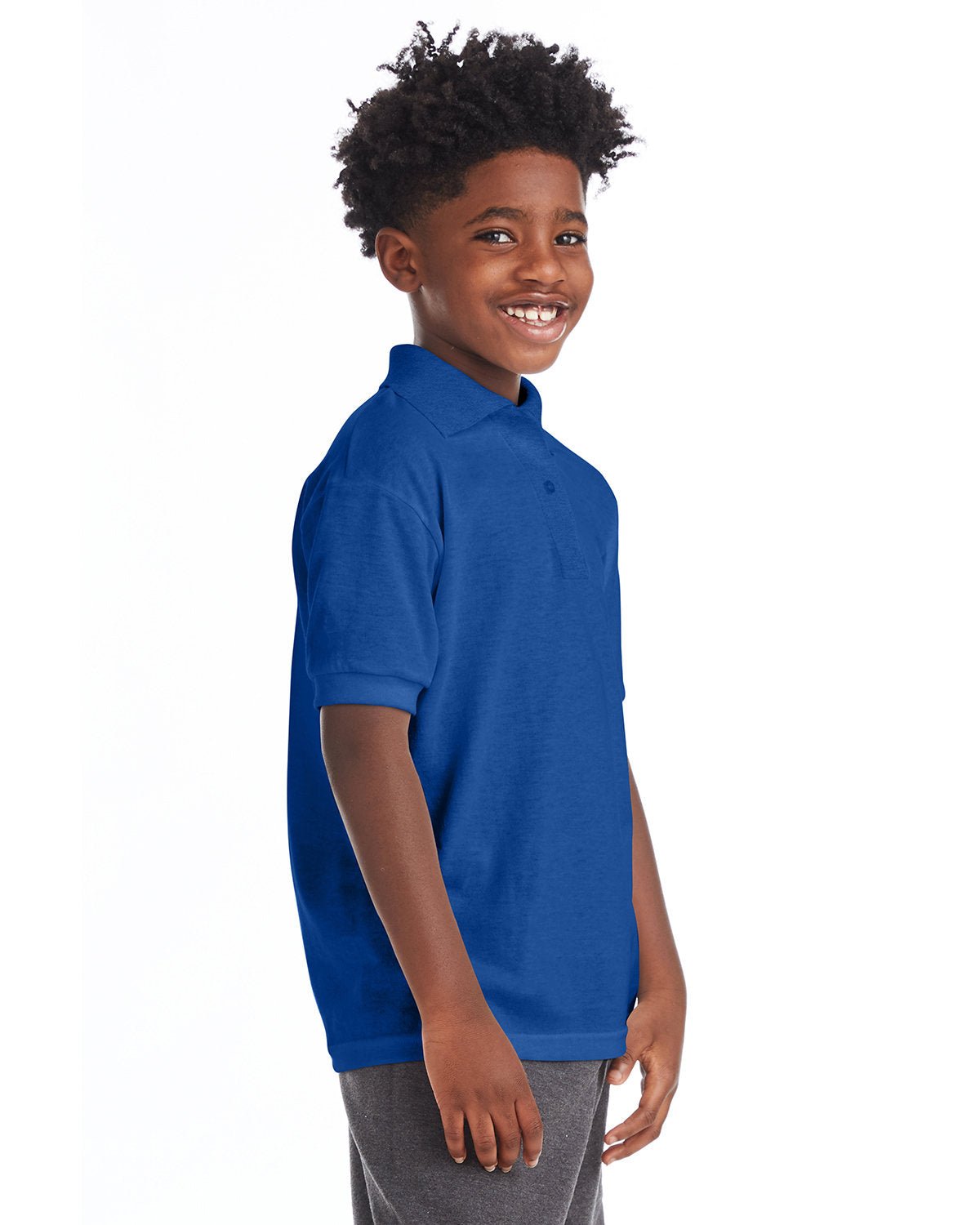 054Y-Hanes-DEEP ROYAL-Hanes-Polos-3