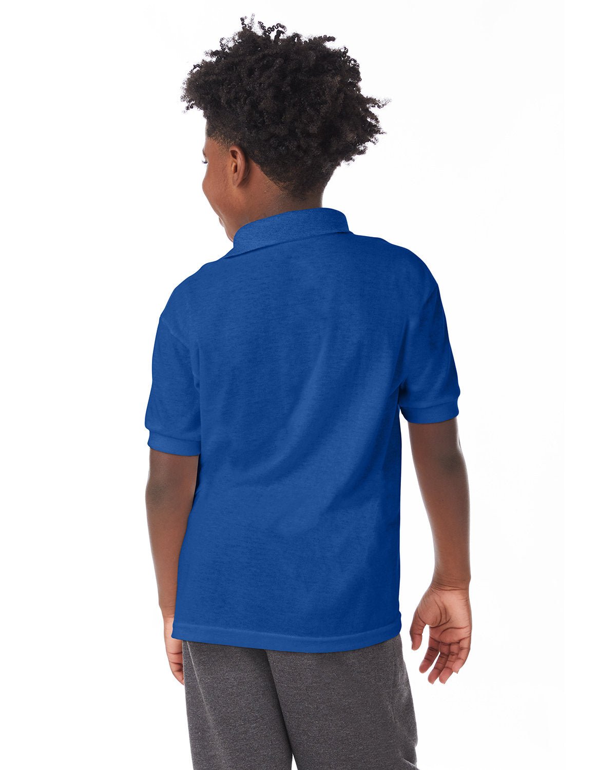 054Y-Hanes-DEEP ROYAL-Hanes-Polos-2