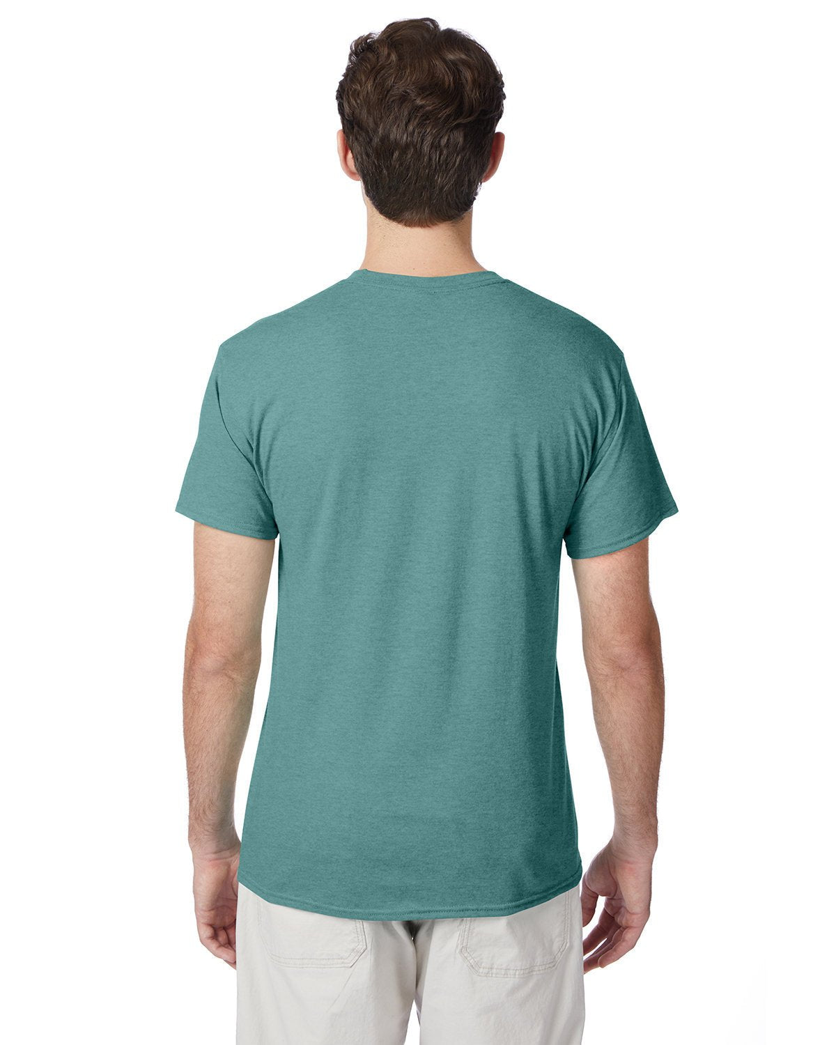 42TB-Hanes-GREEN CLAY HTHR-Hanes-T-Shirts-2