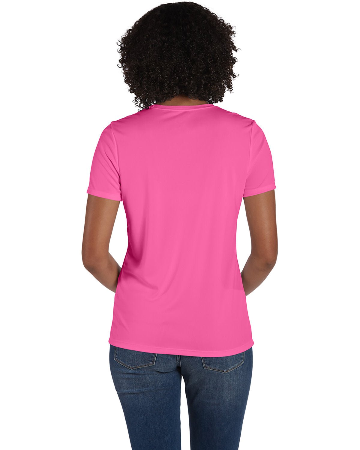 4830-Hanes-WOW PINK-Hanes-T-Shirts-2