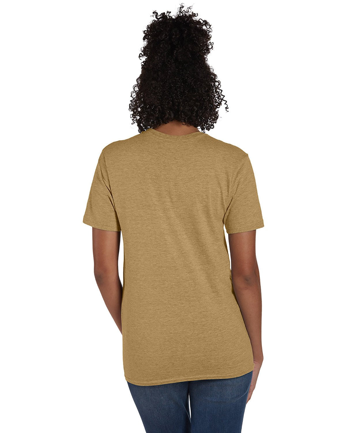 4980-Hanes-BROWN SUGAR HTHR-Hanes-T-Shirts-2