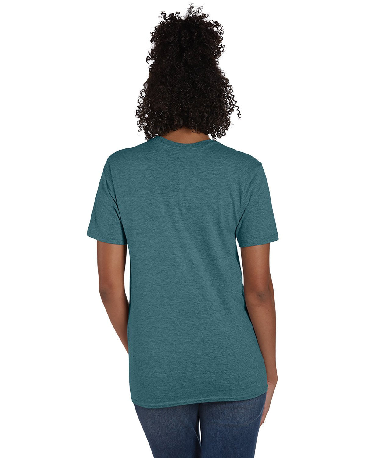 4980-Hanes-CACTUS HEATHER-Hanes-T-Shirts-2