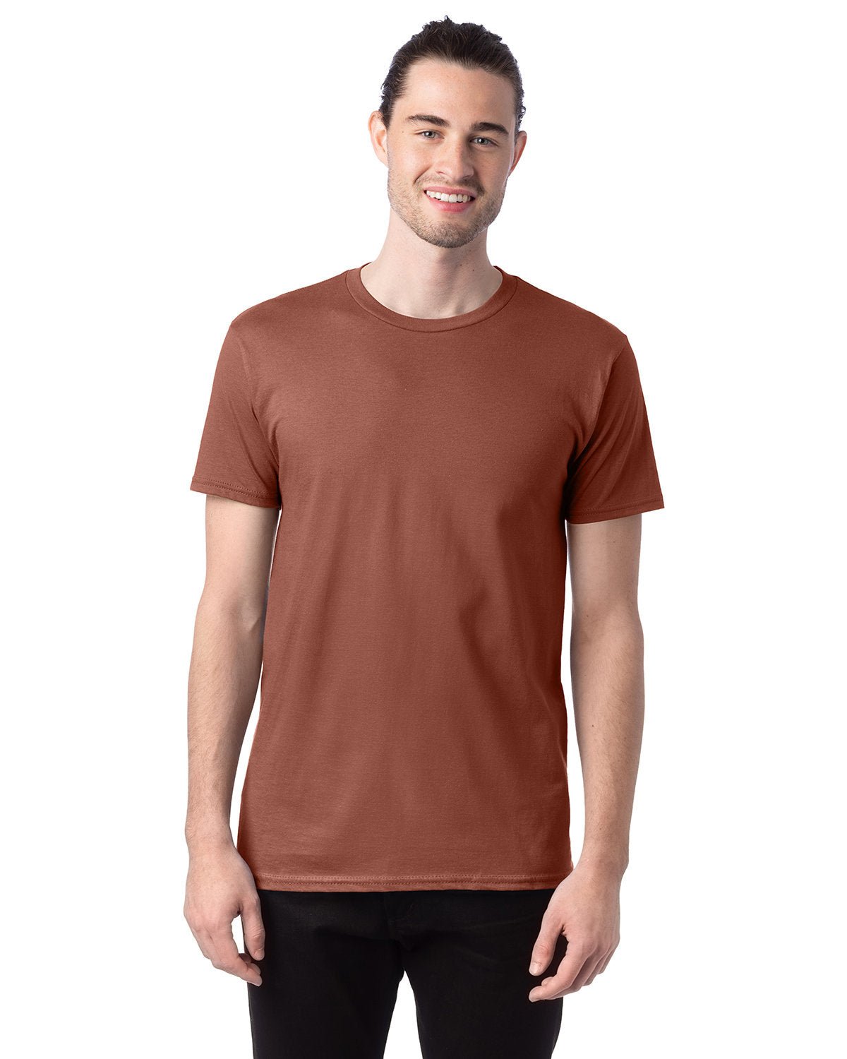 4980-Hanes-CANYON ROCK BRWN-Hanes-T-Shirts-1