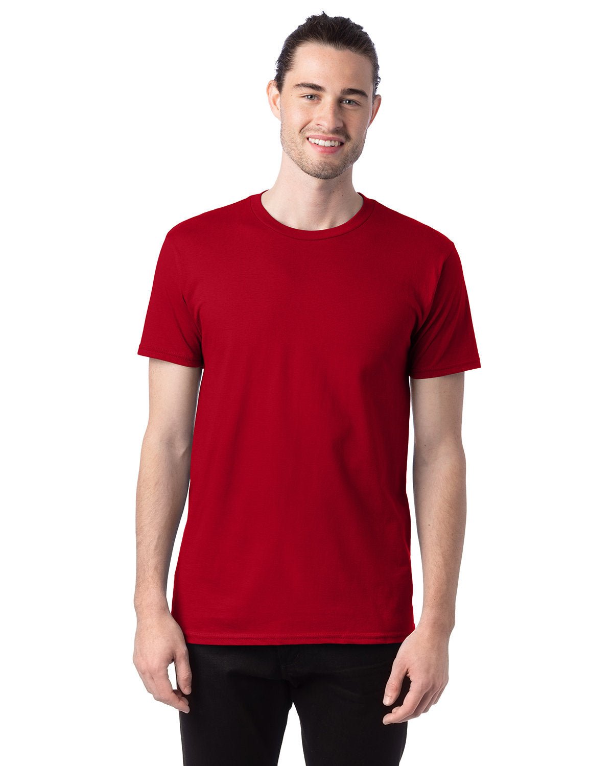 4980-Hanes-DEEP RED-Hanes-T-Shirts-1