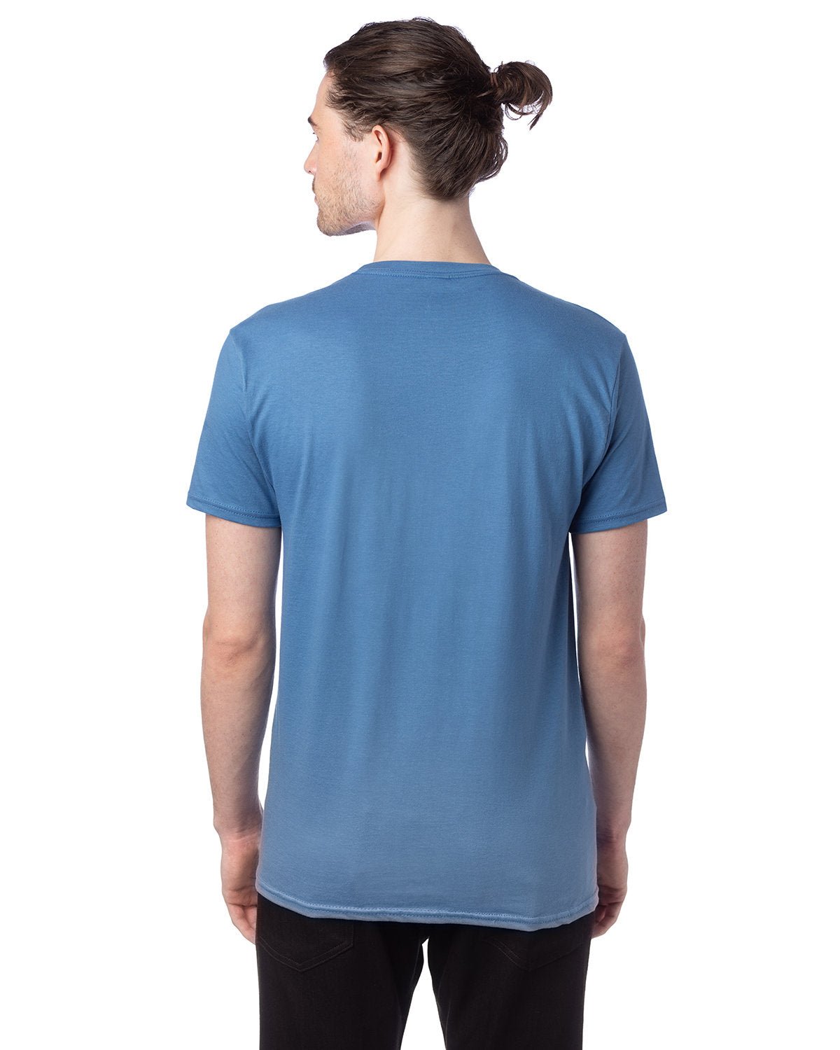 4980-Hanes-DENIM BLUE-Hanes-T-Shirts-2