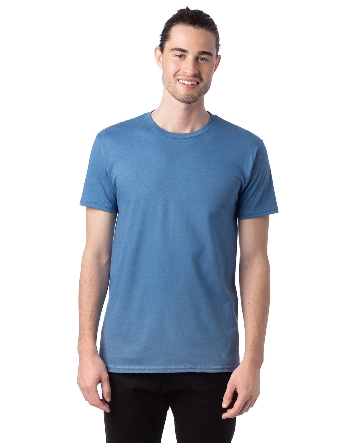 4980-Hanes-DENIM BLUE-Hanes-T-Shirts-1