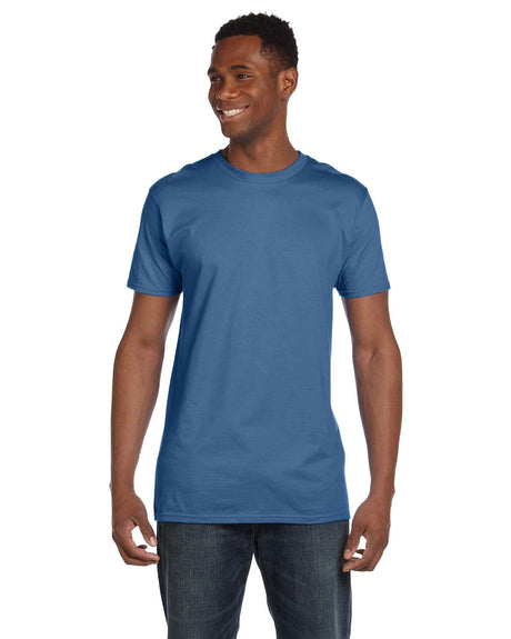 4980-Hanes-HEATHER BLUE-Hanes-T-Shirts-1