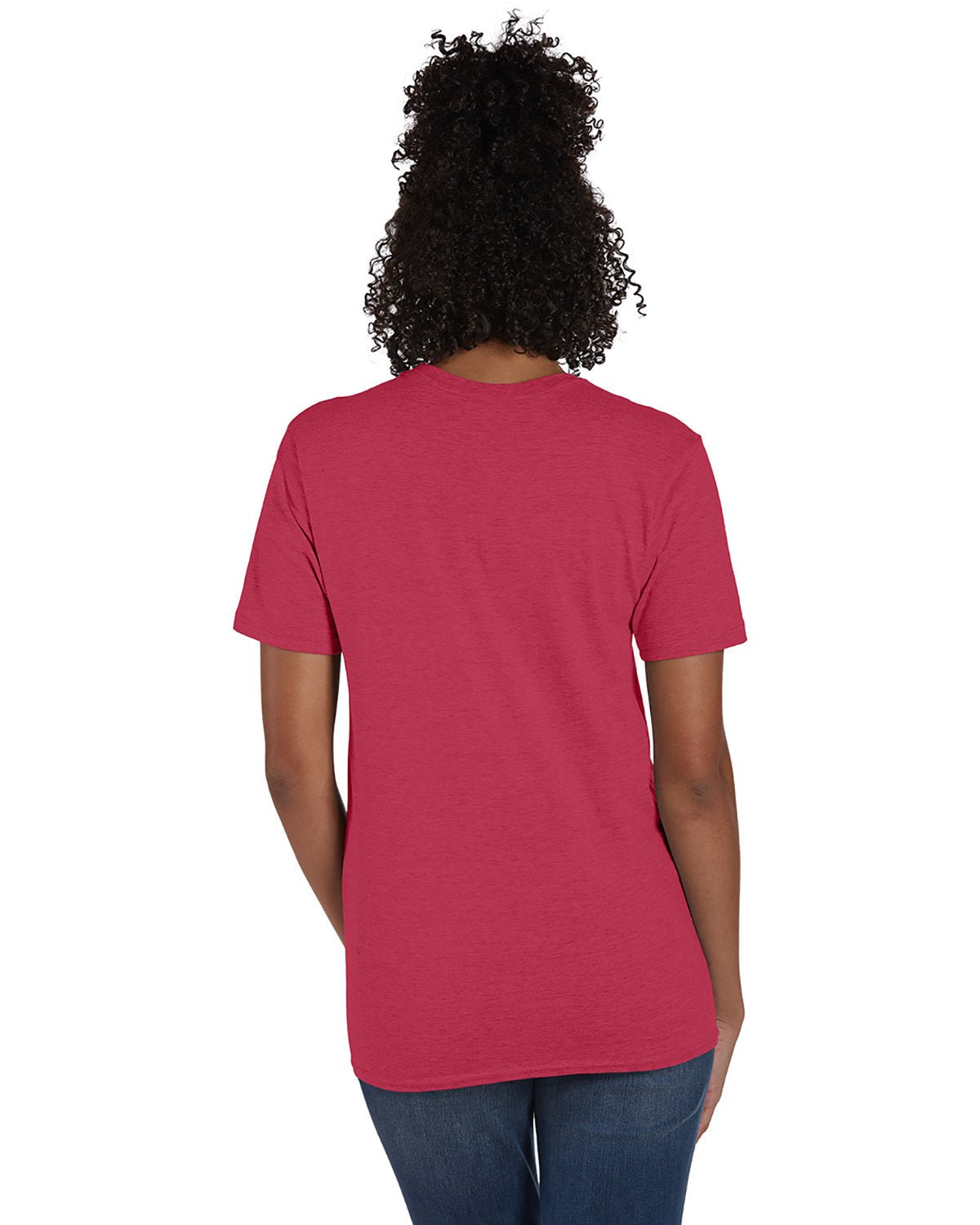 4980-Hanes-HEATHER RED-Hanes-T-Shirts-2