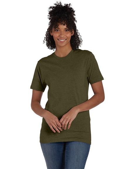 4980-Hanes-MILITARY GRN HTH-Hanes-T-Shirts-1