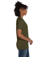 4980-Hanes-MILITARY GRN HTH-Hanes-T-Shirts-3