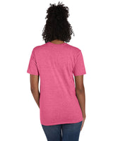 4980-Hanes-WOW PINK HEATHER-Hanes-T-Shirts-2