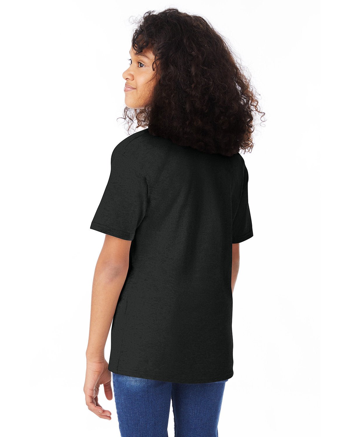 498Y-Hanes-BLACK-Hanes-T-Shirts-2