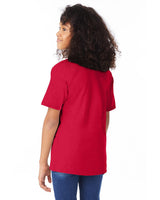 498Y-Hanes-DEEP RED-Hanes-T-Shirts-2