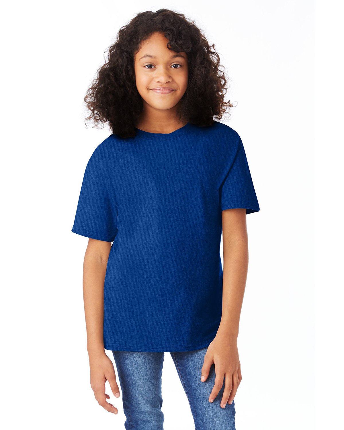 498Y-Hanes-DEEP ROYAL-Hanes-T-Shirts-1