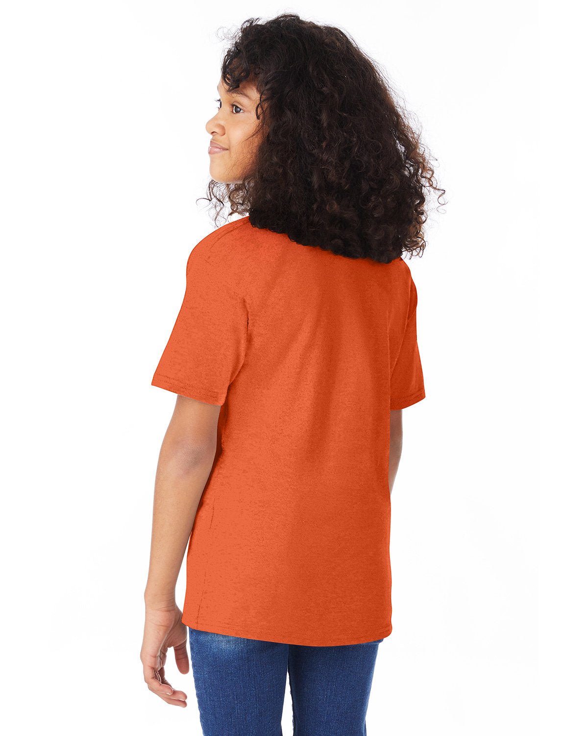 498Y-Hanes-ORANGE-Hanes-T-Shirts-2