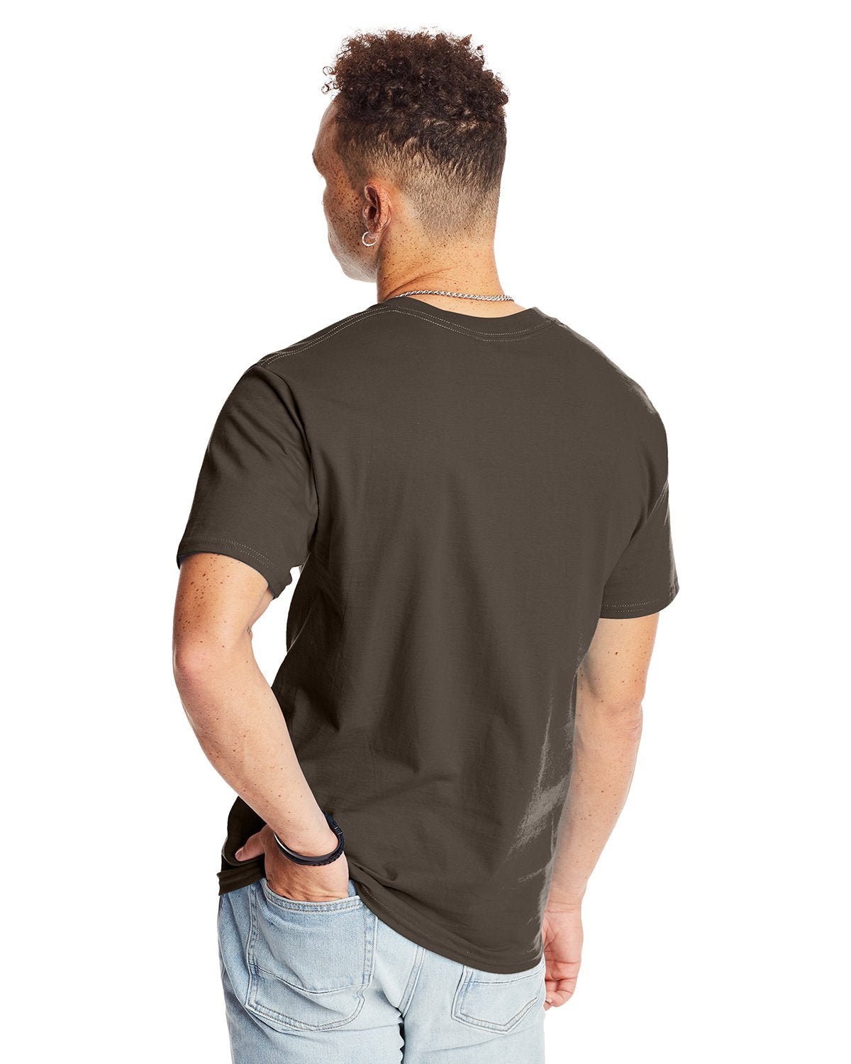 5180-Hanes-DARK CHOCOLATE-Hanes-T-Shirts-2