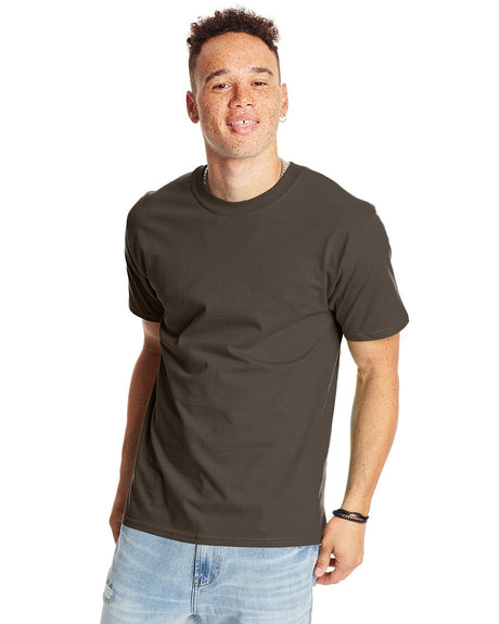 5180-Hanes-DARK CHOCOLATE-Hanes-T-Shirts-1