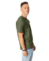 5180-Hanes-FATIGUE GREEN-Hanes-T-Shirts-3