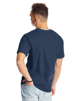 5180-Hanes-HEATHER NAVY-Hanes-T-Shirts-2