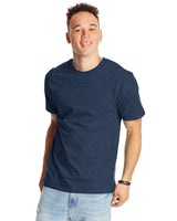 5180-Hanes-HEATHER NAVY-Hanes-T-Shirts-1