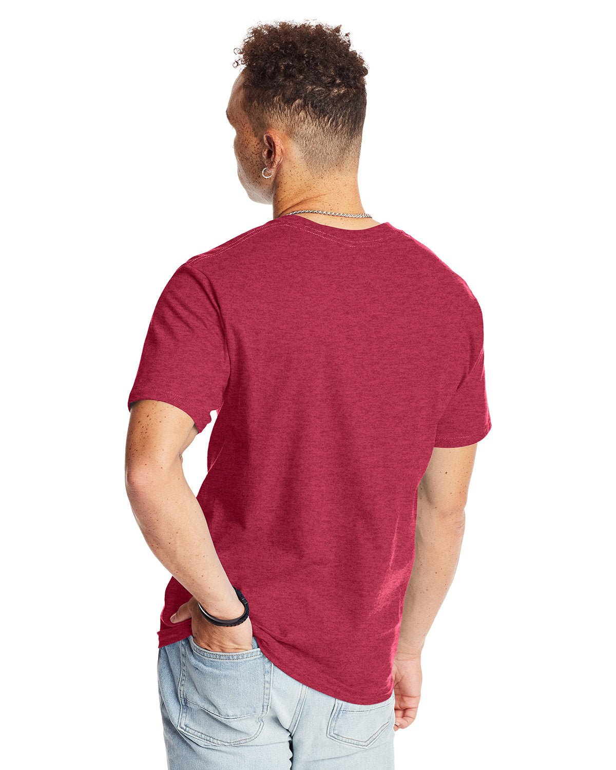 5180-Hanes-HEATHER RED-Hanes-T-Shirts-2