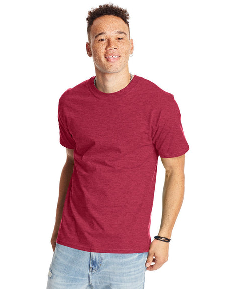 5180-Hanes-HEATHER RED-Hanes-T-Shirts-1