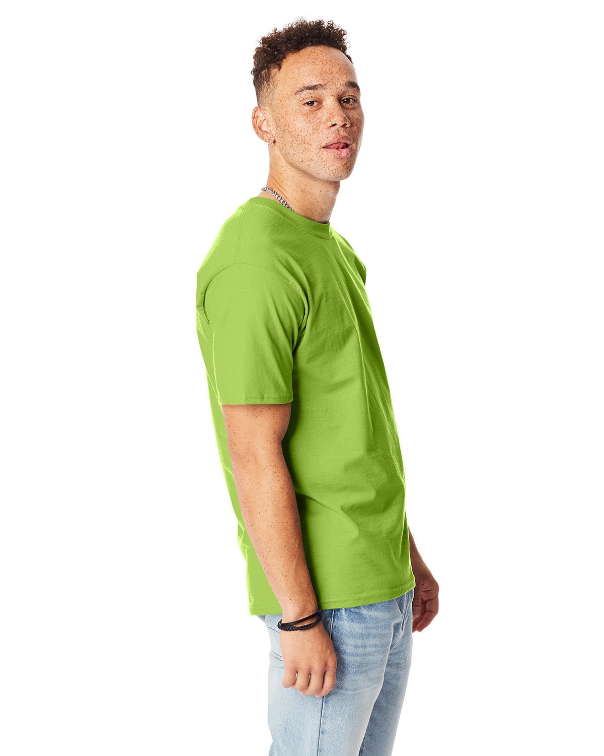 5180-Hanes-LIME-Hanes-T-Shirts-3