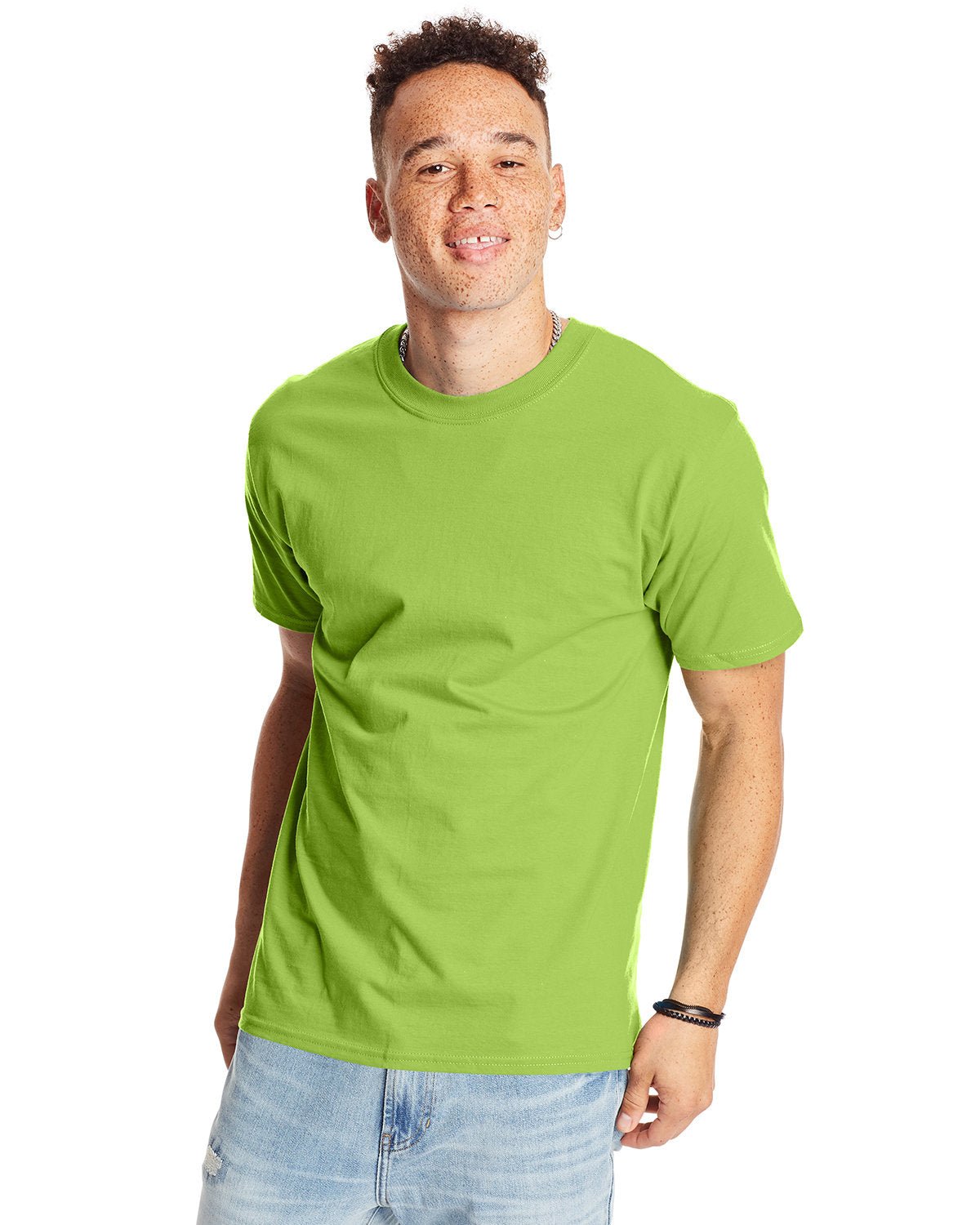 5180-Hanes-LIME-Hanes-T-Shirts-1