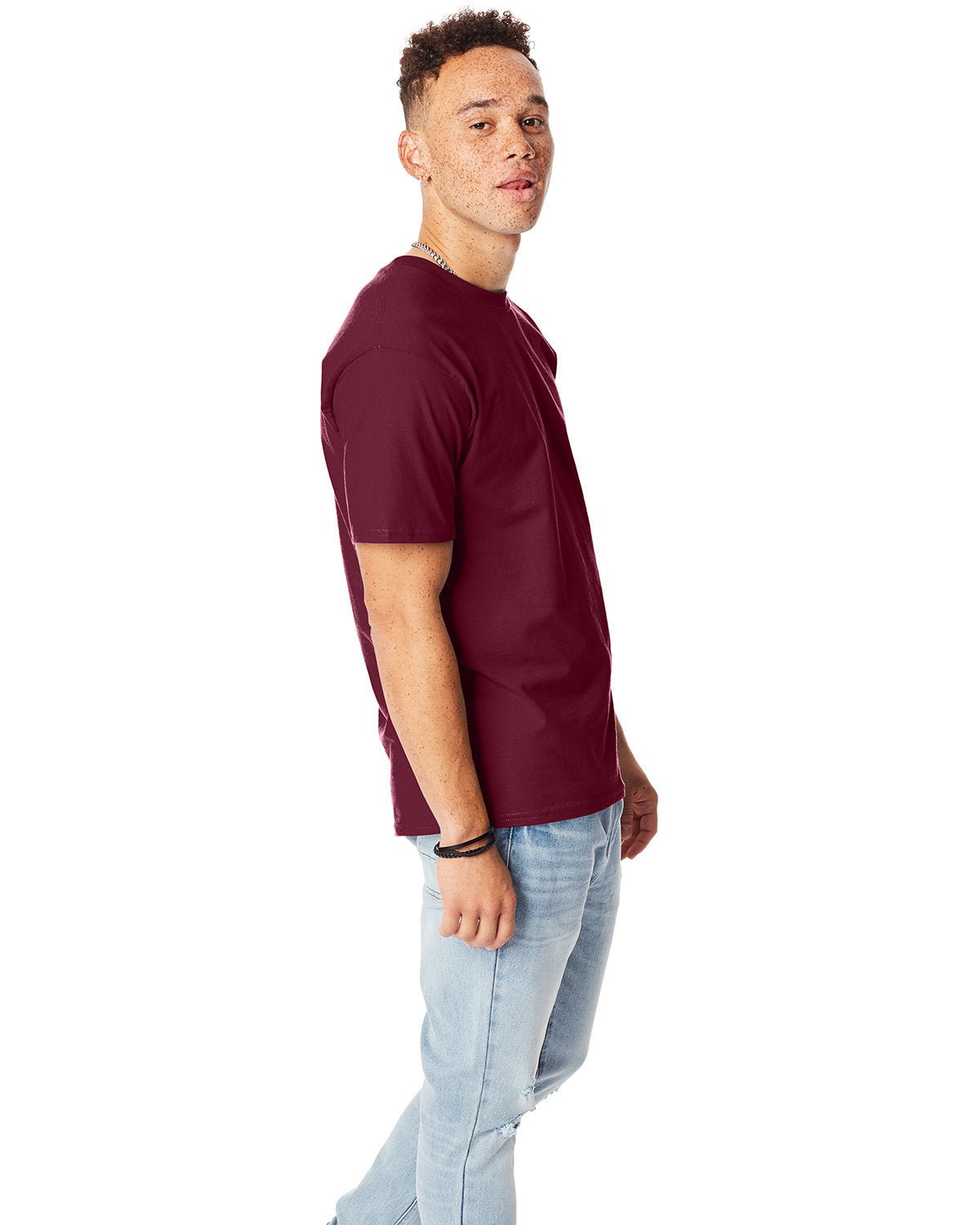 5180-Hanes-MAROON-Hanes-T-Shirts-3