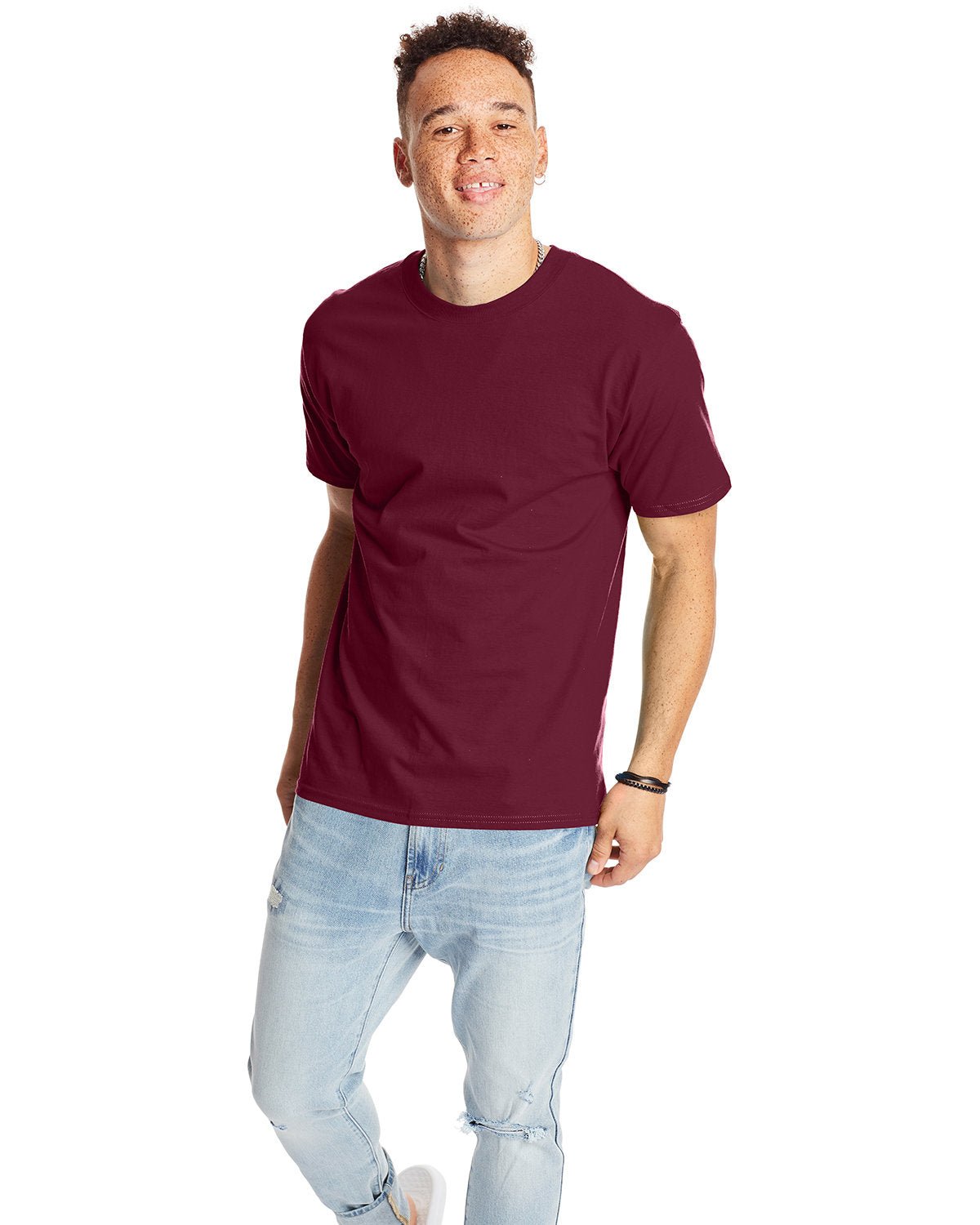 5180-Hanes-MAROON-Hanes-T-Shirts-1