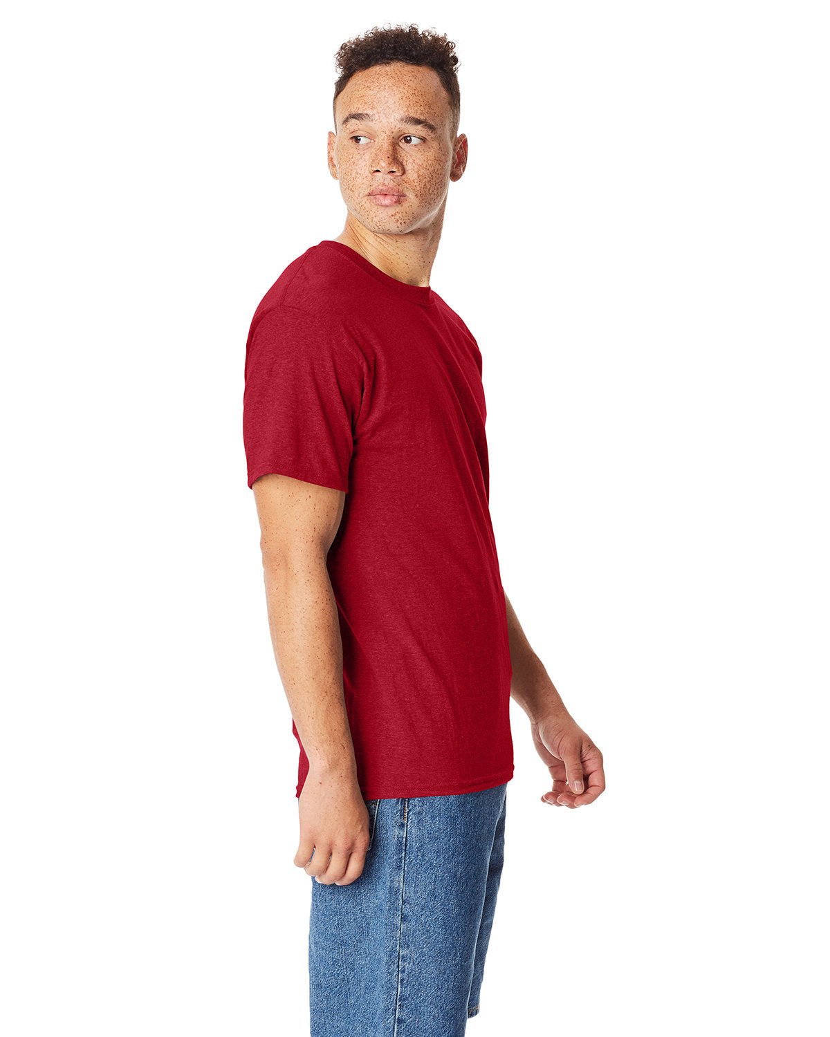 5180-Hanes-RED PEPPER HTHR-Hanes-T-Shirts-3