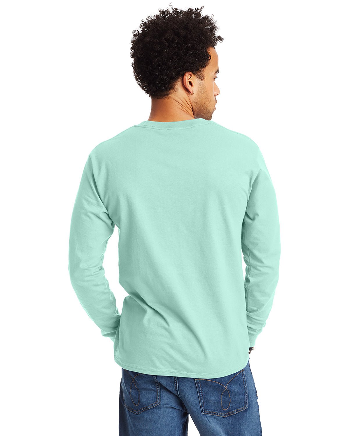 5186-Hanes-CLEAN MINT-Hanes-T-Shirts-2