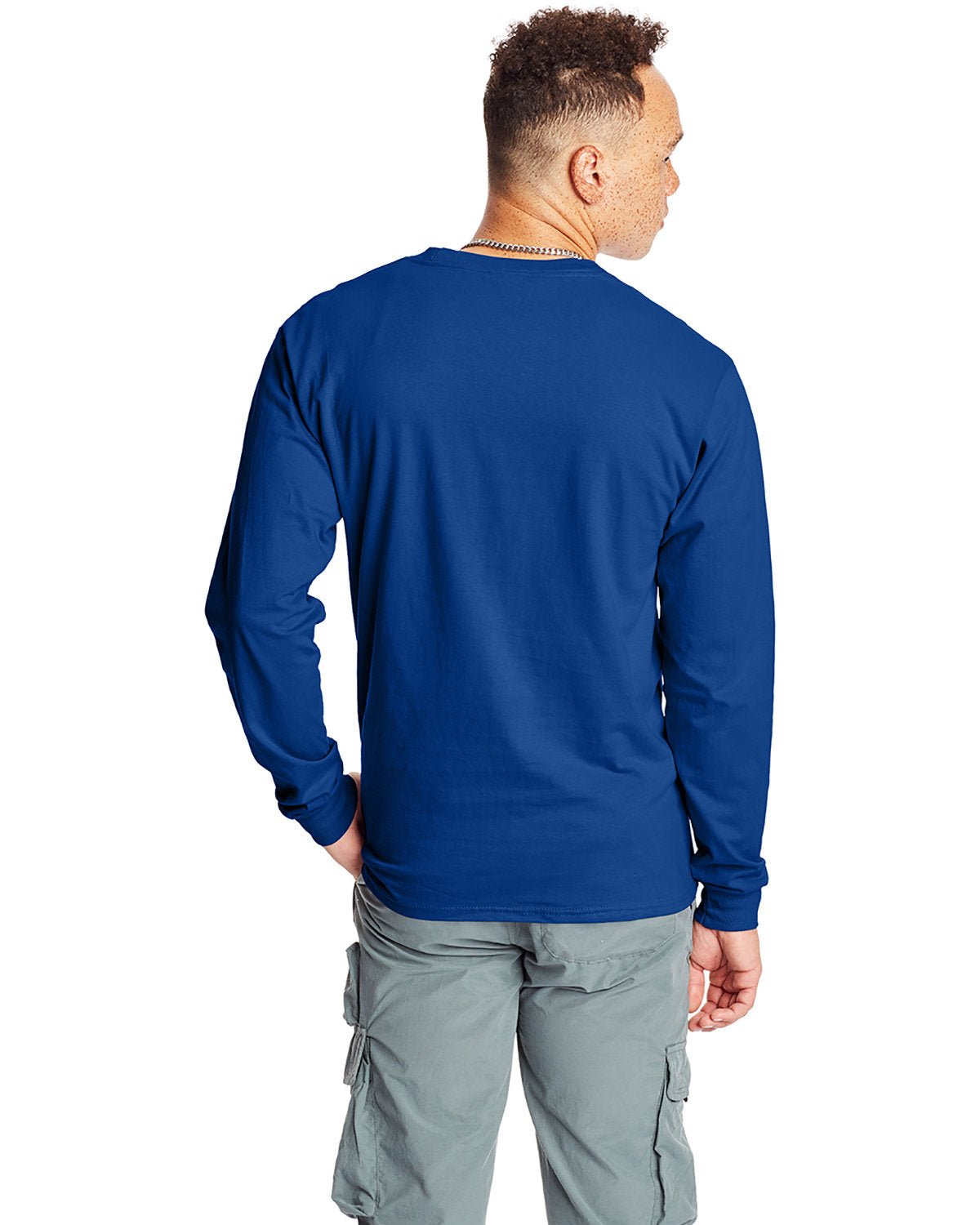 5186-Hanes-DEEP ROYAL-Hanes-T-Shirts-2