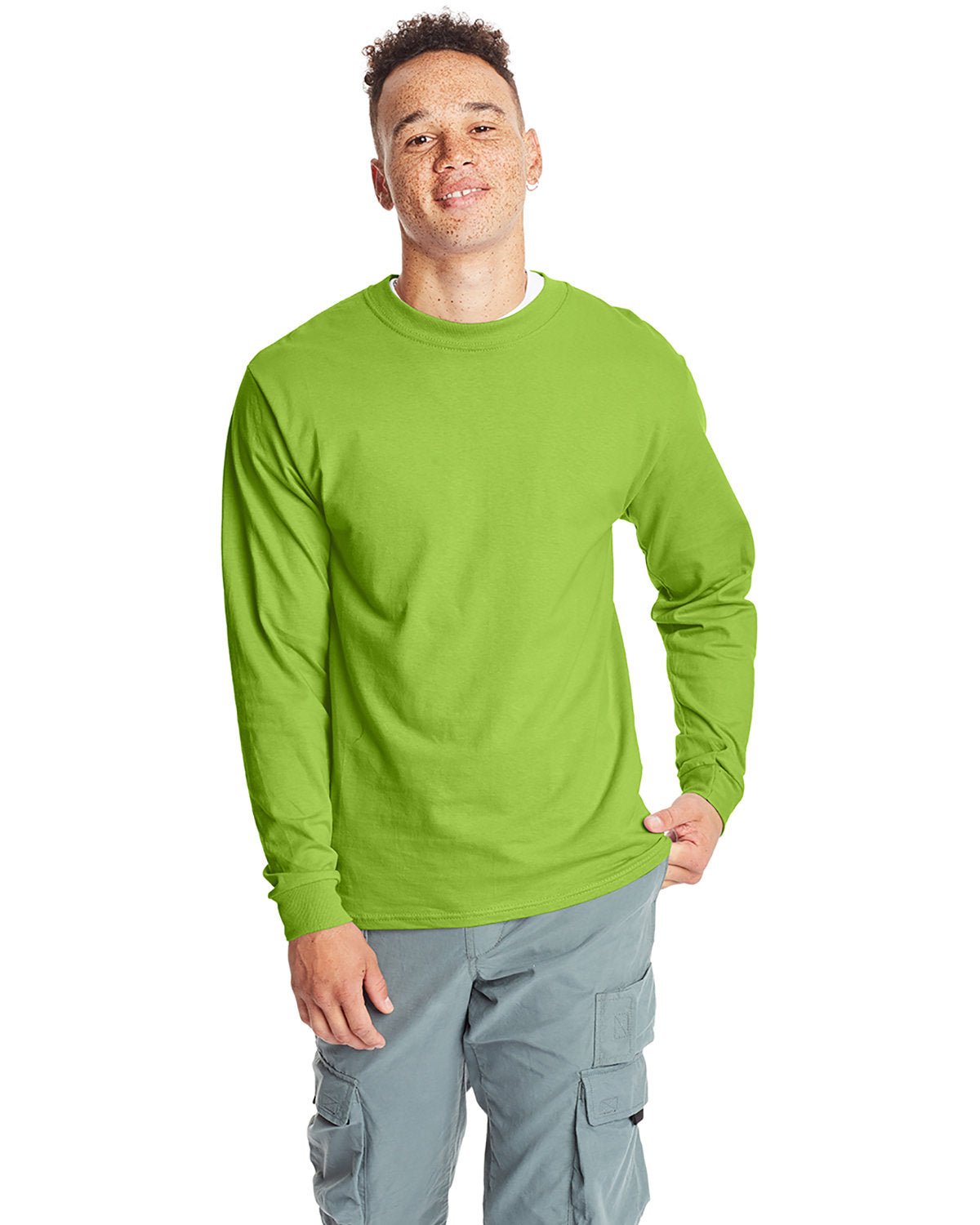 5186-Hanes-LIME-Hanes-T-Shirts-1