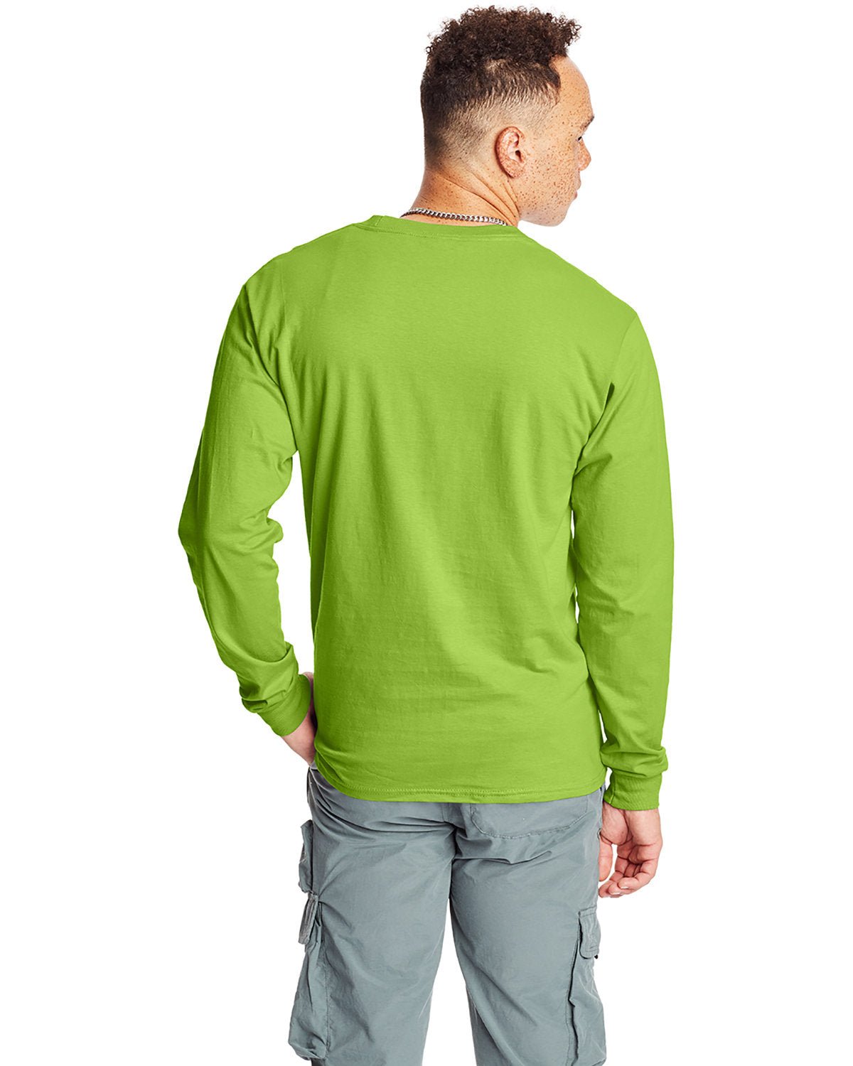 5186-Hanes-LIME-Hanes-T-Shirts-2