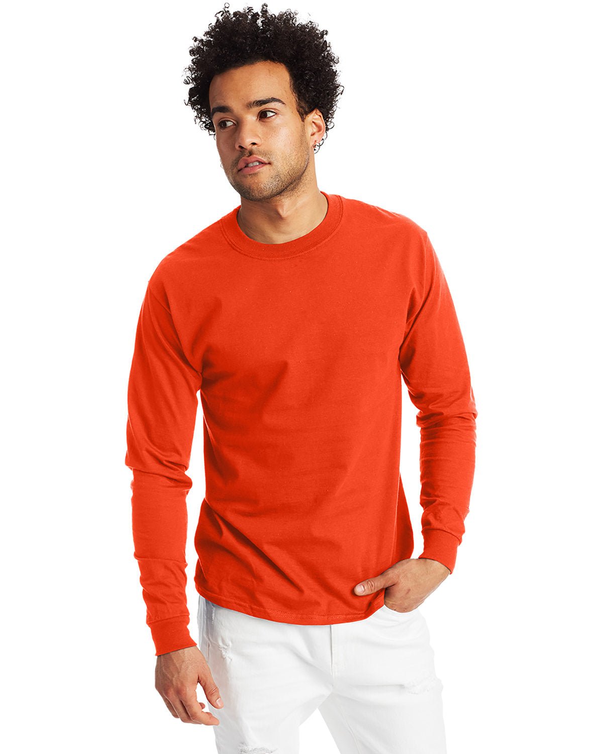 5186-Hanes-ORANGE-Hanes-T-Shirts-1