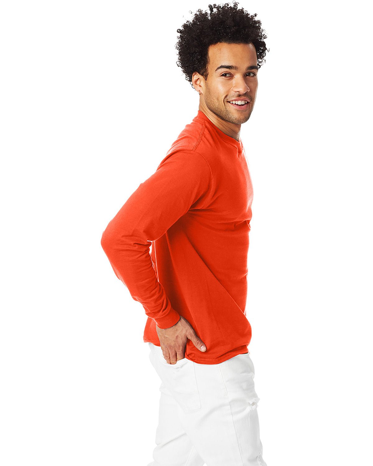 5186-Hanes-ORANGE-Hanes-T-Shirts-3