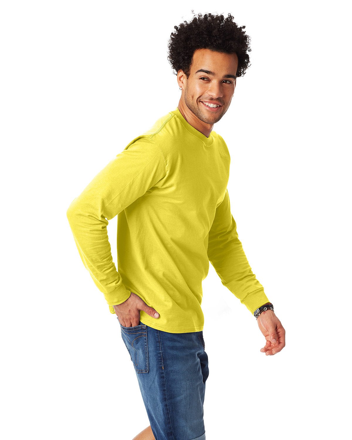 5186-Hanes-YELLOW-Hanes-T-Shirts-3