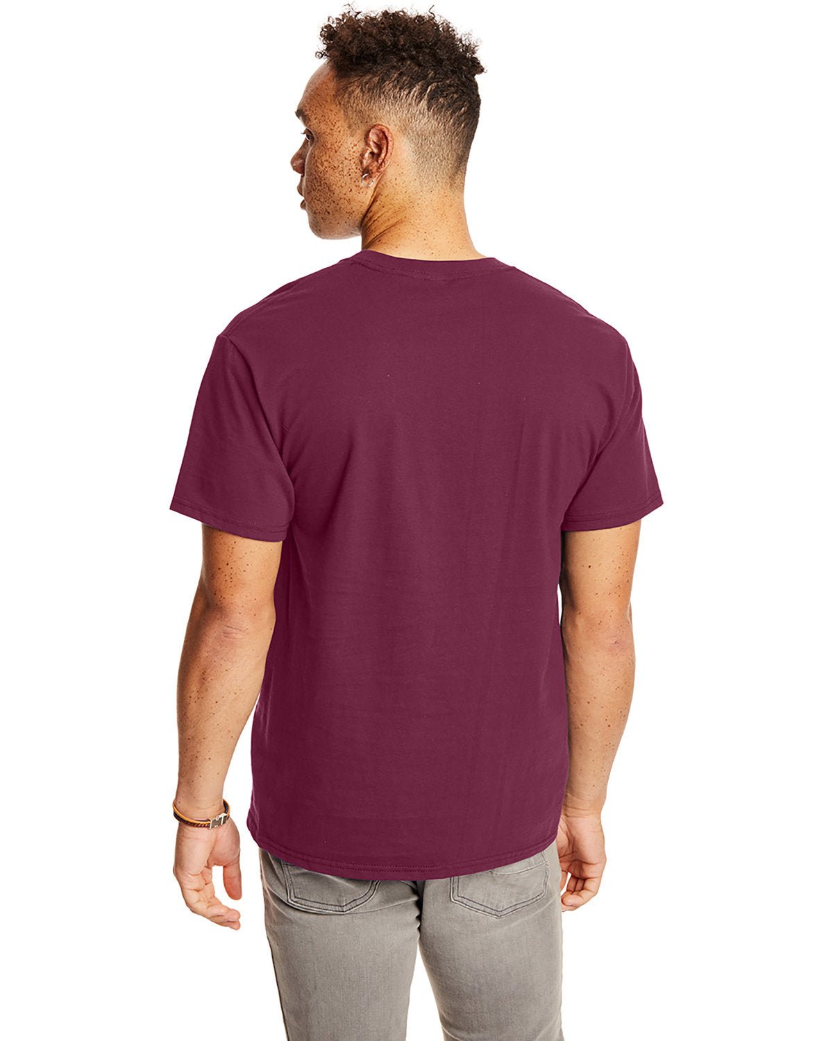 5190P-Hanes-MAROON-Hanes-T-Shirts-2