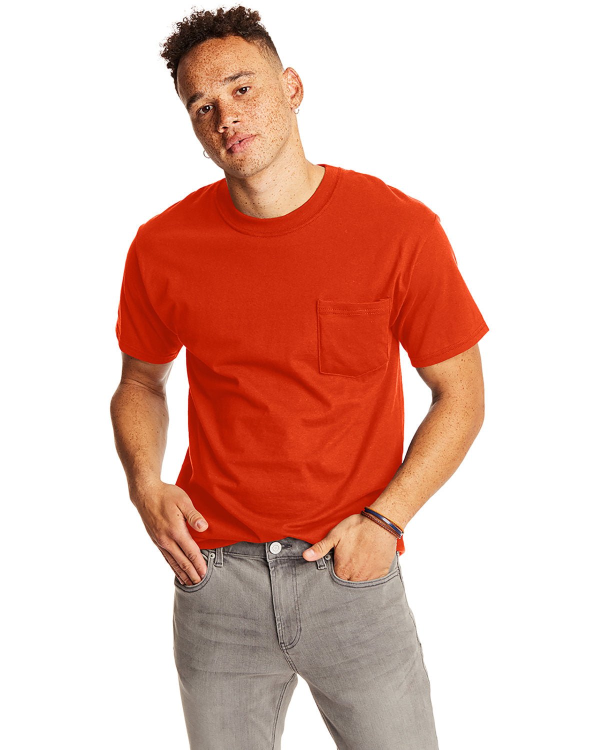 5190P-Hanes-ORANGE-Hanes-T-Shirts-1